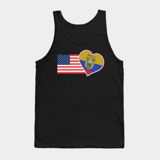 Ecuador T-Shirt USA Flag Ecuador Food Culture Tank Top